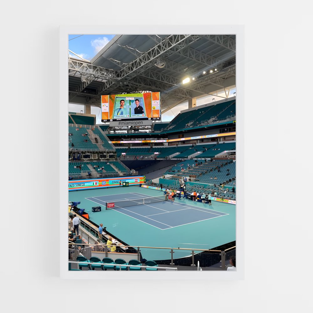 Poster Miami Open Stadium – affiche Tennis (vue 3)
